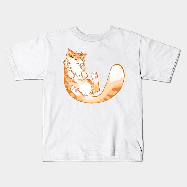 Anzac - Ginger Cat Kids T-Shirt by Radiantglyph